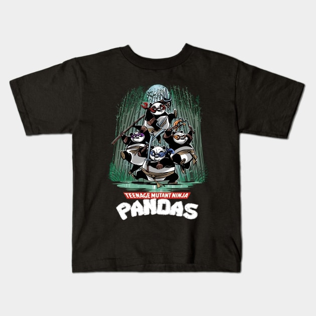 Ninja Panda Kids T-Shirt by Parody Merch